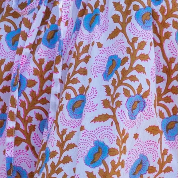 SZ BLOCKPRINTS Tracy Cotton Top - Camel Essa Size S - Picture 7 of 8